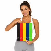 Bandas de Resistencia de Látex al por Mayor, Juego de 5 Bandas de Ejercicio en Bucle, Logotipo Personalizado, Fabricante de Bandas de Fitness para Gimnasio, Yoga y Glúteos