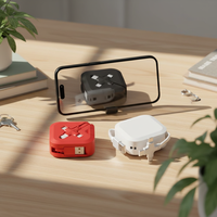 Câble de charge USB rétractable 3-en-1 avec support de téléphone, motif personnalisé, charge rapide, idéal comme cadeau promotionnel pour entreprise