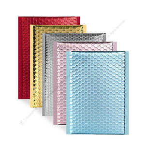 Biểu tượng tùy chỉnh bong bóng vận chuyển túi màu đen kim loại bong bóng đệm phong bì bong bóng bưu phẩm - Product Image 3