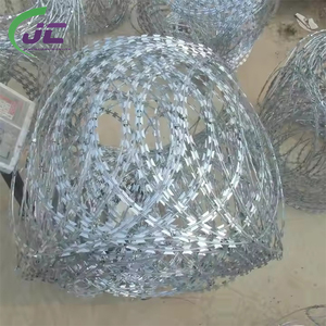 Ranh giới Tường An ninh mạ kẽm thẳng lưỡi dao cạo thép gai concertina chéo dây lưới hàng rào triển khai nhanh chóng rào cản - Product Image 3
