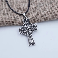 Collier pendentif religieux amulette viking Sanlan OEM, croix solaire, celtique arménien, nœud irlandais, druide, bijoux