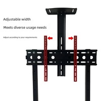 Chariot TV mobile sans perçage modèle 1700, 32-75 pouces, en acier laminé à froid, support roulant VESA 600x400, noir, chariot TV intelligent