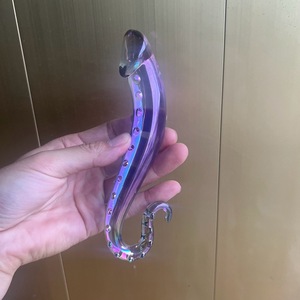 Glazen <span class=keywords><strong>Dildo</strong></span> Butt Plug Crystal <span class=keywords><strong>Glass</strong></span> Anale Plug Transparante Anale Kralen Met Ronde Basis G Spot Stimulatie Massager Plezierstaf - Product Image 2