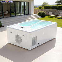 Baignoire de massage double en acrylique moderne et écologique QILONG tout-en-un pour bain froid