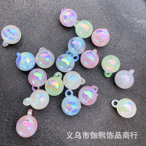 Perles rondes brillantes en résine plastique Yiwu Aurora pour la création de bijoux et accessoires DIY - Product Image 4