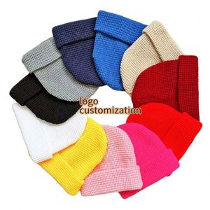 Gorros Unisex 2025, Gorro de Invierno para Hombre y Mujer, Logotipo Personalizado, Bordado, Gorro de Punto Barato, Color Sólido, Gorro Acrílico Cálido - Product Image 3