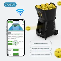 Máquina Lanzapelotas de Pickleball Inteligente PUSUN PP-Smartpro, Control por Aplicación, Entrenamiento Automático Individual, Doble o en Pareja
