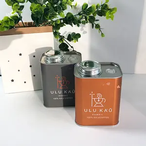 Produttore di barattoli di latta personalizzati in latta stampa latta vuota chicco di caffè tè scatola regalo in latta lattina di metallo 250g confezione di latta di caffè