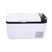Mart-nevera eléctrica para coche, refrigerador con panel de control de pantalla igital, para acampar al aire libre