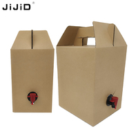 JIJID 1L 2L 3L 5LAseptic Sac à bavette pour vin dans une boîte en feuille d'aluminium PE Valve d'étanchéité pour vin boisson jus lait eau minérale emballage