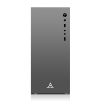 Boîtier d'ordinateur M-ATX MINIITX à prix d'usine avec alimentation, tour moyenne PC silencieuse en fer pour bureau professionnel