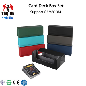   Boîte à cartes à collectionner en cuir PU OEM, capacité 200 cartes, avec logo personnalisé, contient plus de 120 cartes à simple pochette pour Yu-Gi-Oh TCG/CCG - Product Image 1