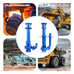 Pompes à boues verticales industrielles personnalisables de 1,5 CV avec turbine métallique résistante à la corrosion, pompe à sable ouverte pour centrifugeuse électrique de 1,5 CV - Product Image 5