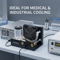 Système de refroidissement liquide externe tout-en-un AC120 avec radiateur compact et réservoir de pompe pour le refroidissement médical et industriel