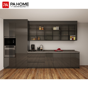 Pa 2025 sẵn sàng thực hiện có thể gập lại màu đen cơ sở nhựa lưu trữ bằng gỗ tủ bếp thiết lập cho ngôi nhà nhỏ - Product Image 2