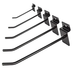 Crochets de suspension pour rayonnages de supermarché, noirs et blancs, à fil simple, pour panneaux rainurés, en métal et fer, accessoires de vente au détail - Product Image 4