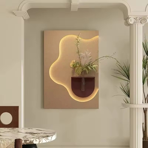 Pintura decorativa 3D New Nordic de acrílico con diodos emisores de luz (LED) con protección UV, diseño de árbol artificial para sala de estar y <span class=keywords><strong>comedor</strong></span>. - Product Image 5