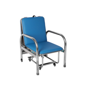Hong Xing Hospital <b>Bed</b> Chair Combo Stainless Steel 620x690x1000mm <b>Folding</b> For Single Use - Product Image 4