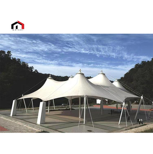 New Design 2024 Durable PTFE PVDF Tensile Membrane Structure Car Parking Shed <b>Canopy</b> <b>Tent</b> Steel Structure for Roof Stadium - Product Image 3