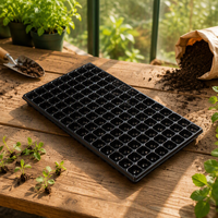 Plateau de semis réutilisable en plastique épais, robuste, pour la culture de légumes et de fleurs en ferme et jardin