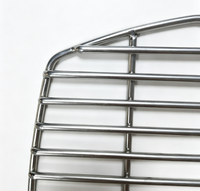 Grille de cuisson ronde pliable en acier inoxydable pour barbecue extérieur avec poignée, fabriquée par une usine OEM