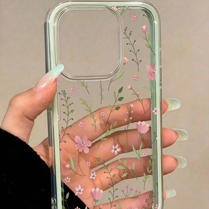 Custodia per cellulare Ins Style con fiori retrò per <span class=keywords><strong>iPhone</strong></span> 17 Air 16 15 <span class=keywords><strong>Pro</strong></span> <span class=keywords><strong>Max</strong></span>, 2 in 1, stampa <span class=keywords><strong>verde</strong></span>, antiurto, morbida, a copertura totale - Product Image 6