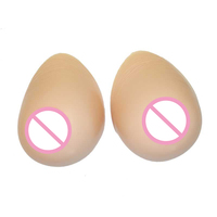 Prothèse mammaire artificielle réaliste en silicone, forme goutte d'eau, avec sangle, pour hommes travestis