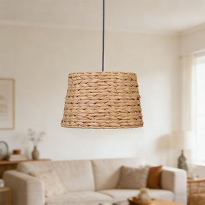 <b>Rustic</b> Cone Lampshade Natural Color Eco Friendly For Restaurant Homestay <b>Lighting</b> <b>Fixtures</b> - Product Image 3