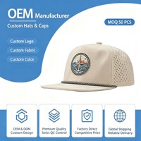 Casquette de baseball OEM non structurée à 6 panneaux, visière plate, broderie plate, en tissu Oxford Dobby Argyle, avec cordon, pour le camping, les activités de plein air et les sports