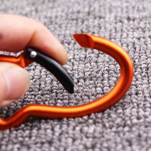 Premium <b>Custom</b> LOGO Laser Engraved Goldfish Design Heavy Duty Aluminum Alloy Sports Outdoor Use <b>Key</b> <b>Ring</b> Spring Snap Carabiner - Product Image 5