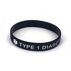 Pulsera de Alerta Médica de Silicona Ecológica Personalizada de Estilo Náutico para Diabéticos Tipo 1, para Mayor Seguridad - Product Image 4