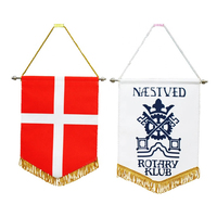 Drapeaux de fanion en tissu écologique personnalisés avec logo imprimé numériquement pour la vente en gros, guirlandes décoratives, drapeaux muraux personnalisés