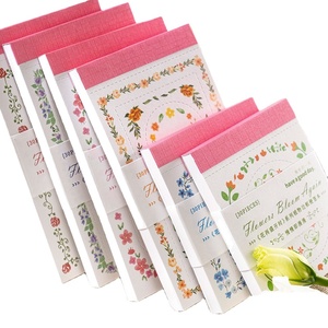 Paquete de 30 piezas: Bloc de notas con marco, Serie Flores al Renacer, Diario de plantas, Hojas sueltas, Base para collage troquelada, 6 modelos - Product Image 1