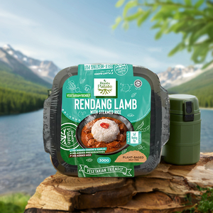 Roots Palate Rendang Mouton avec riz cuit à la vapeur 300G Plat végétarien à base de plantes en pot auto-chauffant - Product Image 2