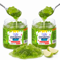 Bonbons liquides acidulés Gooey Gummy très demandés, boîte cadeau de 12 pots, saveurs fraise, myrtille, pomme, pour fêtes d'enfants, amusants et extensibles