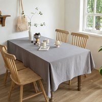 Nappe carrée en polyester froissé, fabriquée à la main en Europe, pour la salle à manger, housse de table domestique, personnalisable, approvisionnement transfrontalier