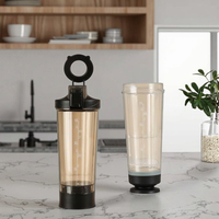 Bouteille d'eau de sport de haute qualité sans BPA en Tritan avec support pour téléphone personnalisé 700 ml Bouteille de voyage écologique à aspiration magnétique