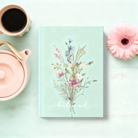 Agenda personnalisé 2026 : Carnet de notes quotidien/mensuel avec couverture rigide et impression de journal à spirale