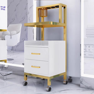 Luxe Houten Witte Of Zwarte Salon Kapperswagen - Product Image 5