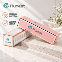 Boîte en papier pliable personnalisée haut de gamme écologique pour rouge à lèvres, réutilisable, recyclable, estampage à chaud, quatre couleurs, vernis à ongles, huile, blush