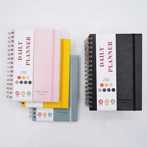 <b>A5</b> <b>Spiral</b> <b>Notebook</b> Waterproof Cover Reinforced Pocket Elastic Band Coil <b>Notebook</b> Enterprise Customized LOGO Wholesale - Product Image 5