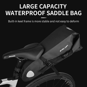 ESLNF Fahrrad-Satteltasche mit großem Fassungsvermögen, wasserdicht, reflektierend, für Mountainbikes und Rennräder - Product Image 2
