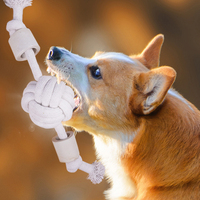 Jouets en corde à mâcher pour chiens avec logo personnalisé en gros