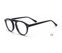 Vente en gros de lunettes rondes en acétate de designer Hot Band Lunettes de luxe Lunettes optiques à monture en verre de haute qualité