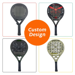 2025 18K Pro 24K quần vợt padel mái chèo Vợt kim cương hình dạng EVA mềm sợi carbon Polyester xách tay Trọng lượng nhẹ 18K padel vợt - Product Image 3