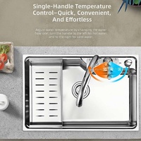 Robinet d'eau chaude électrique instantané pour cuisine et salle de bain, capable de fournir à la fois de l'eau chaude et de l'eau froide en trois secondes.