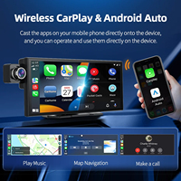 Pemutar Dvd Mobil Universal, layar sentuh Portabel Mobil Android 14 sistem Navigator GPS nirkabel Apple Carplay Android