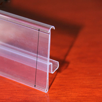 Porte-étiquettes en PVC extrudé pour bande de données, longueur 1000 mm, épaisseur 0,6 mm, Te39