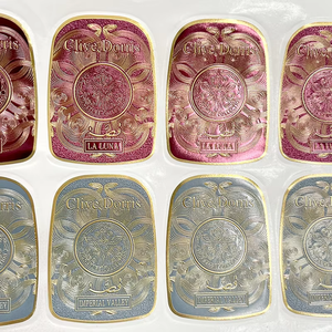 Tùy chỉnh dập nổi Hologram thiết kế logo vàng dập Sticker 50ml fragance nến Sticker nước hoa chai nhãn Sticker 3D 2025 - Product Image 2