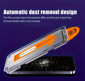 <span class=keywords><strong>Pellicola</strong></span> Protettiva in Vetro Temperato Anti-Spia Rimovibile e Facile da Installare per <span class=keywords><strong>iPhone</strong></span> 17 <span class=keywords><strong>Pro</strong></span> Max, 16, 15, 14, 13, <span class=keywords><strong>12</strong></span> - Serie Dust Free Magic Box - Product Image 5